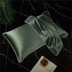 Single-Sided Solid Color Silk Satin Pillow Cover