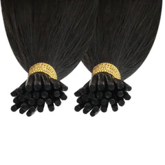 Remy Off Black #1B I-Tips - BB Collections Hair