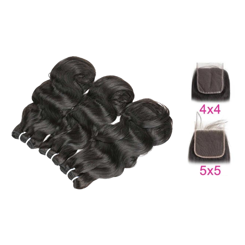 Body Wave Bundles & Closure Set - BB Collections Hair