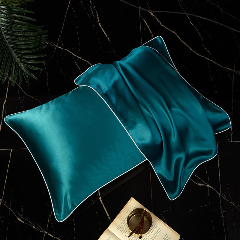 Single-Sided Solid Color Silk Satin Pillow Cover