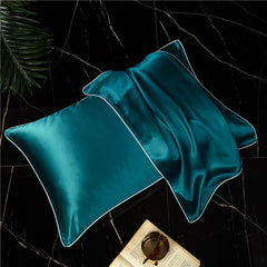 Single-Sided Solid Color Silk Satin Pillow Cover