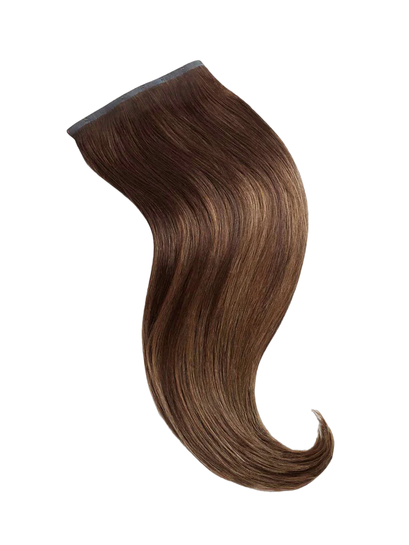 Remy Milk Chocolate Brown Balayage Clip-Ins - BB Collections Hair