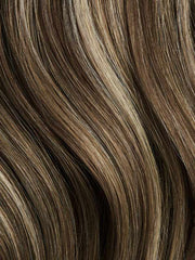 Remy Ashy Brown Highlighted Clip-Ins - BB Collections Hair