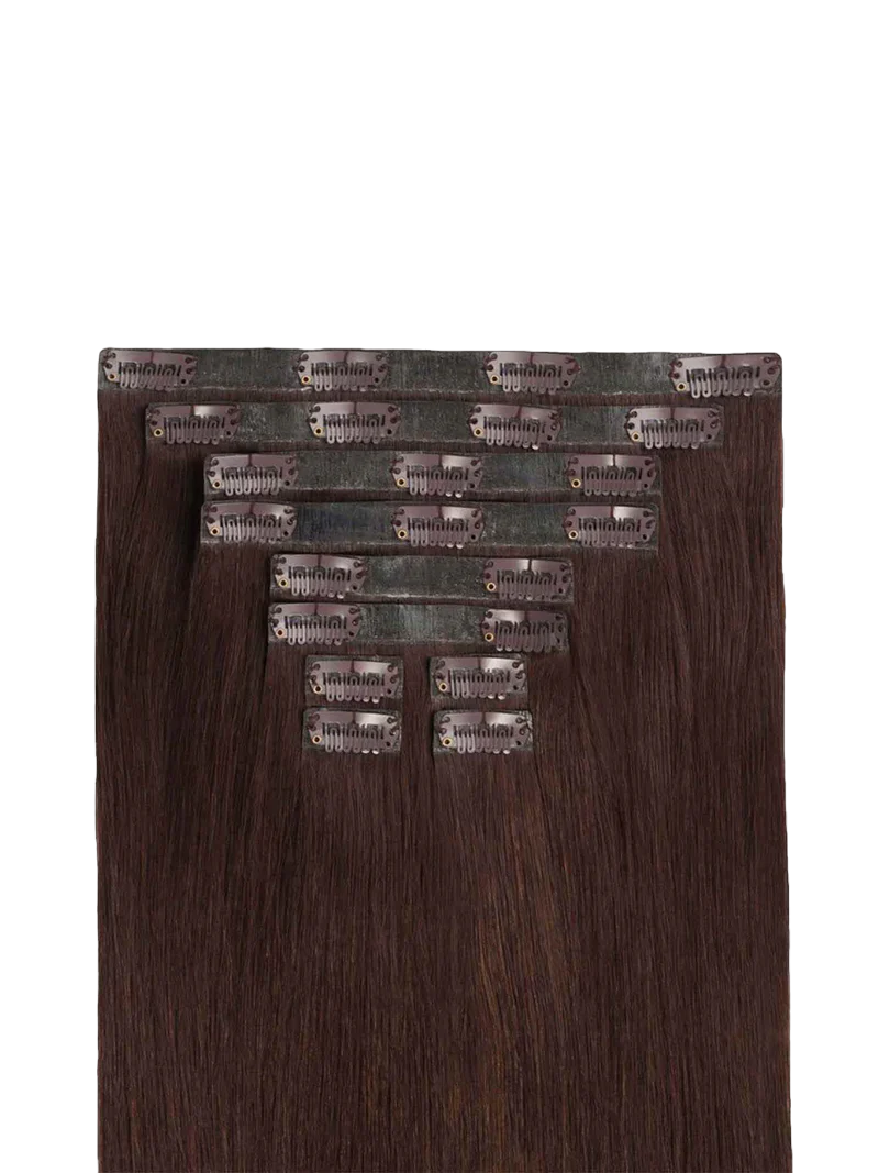 Remy Milk Chocolate Brown Clip-Ins - BB Collections Hair