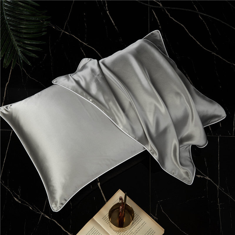 Single-Sided Solid Color Silk Satin Pillow Cover