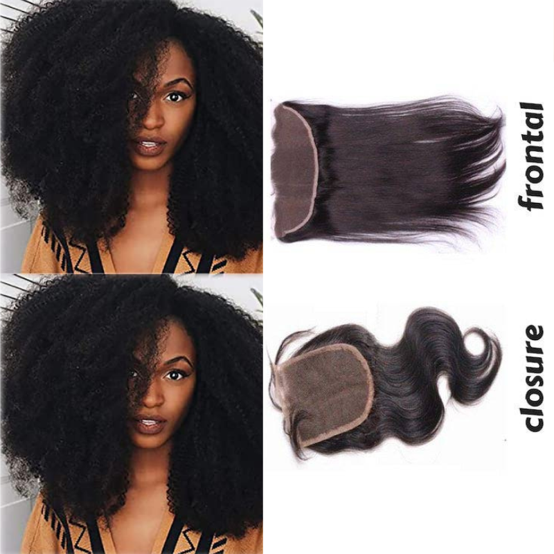 Lace Frontal/Closure Afro Curly - BB Collections Hair