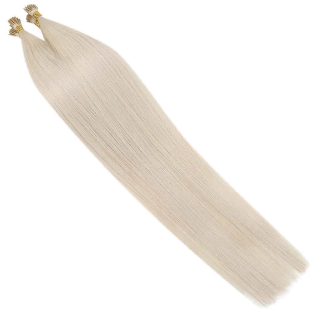 Remy White Blonde #1000 I-Tips - BB Collections Hair