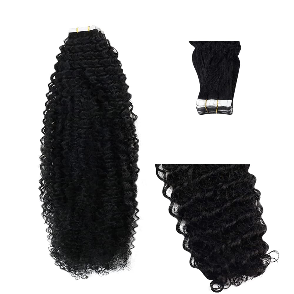 Coarse Kinky Curly Tape-Ins (Natural Hair/African Amer.) - BB Collections Hair