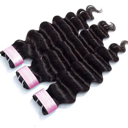 Loose Deep Wave Bundles & Closure Set - BB Collections Hair