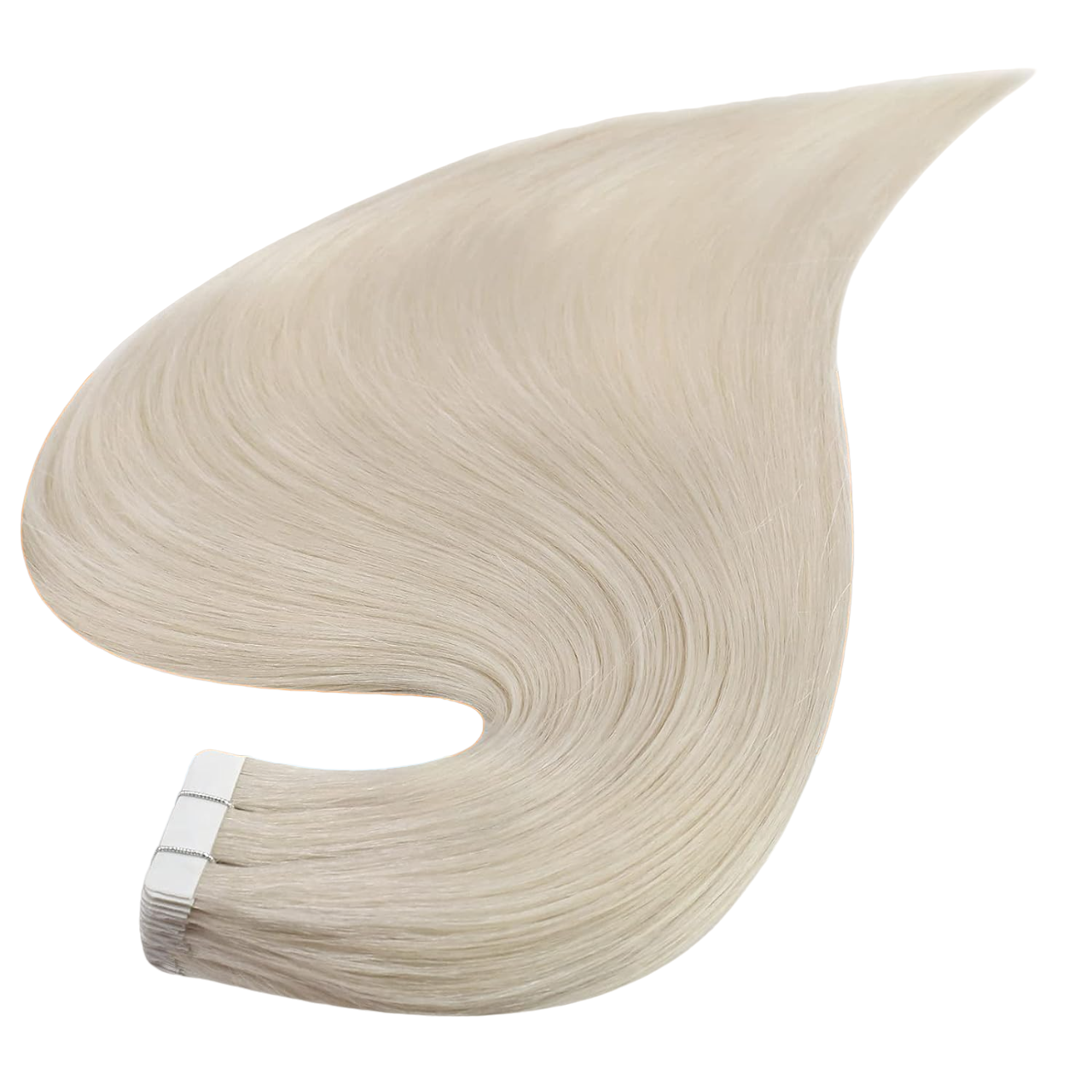 Remy Tape-Ins White Blonde #1000 - BB Collections Hair