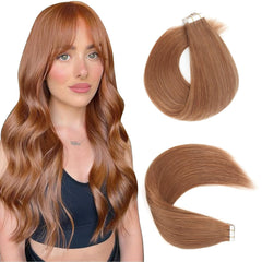 Remy Tape-Ins Light Auburn #30 - BB Collections Hair