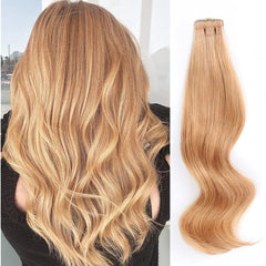 Remy Tape-Ins Strawberry Honey Caramel Blonde #27 Tape-Ins - BB Collections Hair