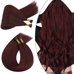 Remy Burgundy #99J I-Tips - BB Collections Hair