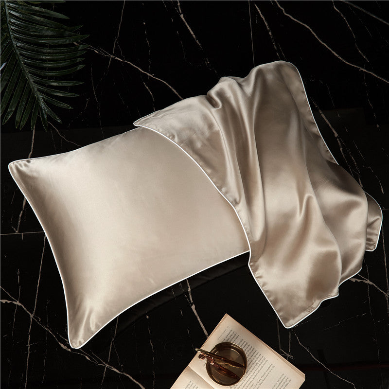 Single-Sided Solid Color Silk Satin Pillow Cover