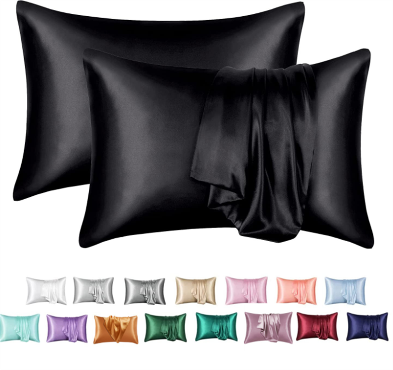 Silk Solid Color Satin Pillowcase Envelope Pillow