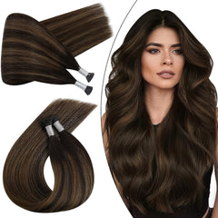 Remy Balayage Brown #2/6/2 I-Tips - BB Collections Hair