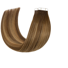 Remy Tape-Ins Ombre Chocolate Brown to Caramel Blonde #4/27 - BB Collections Hair