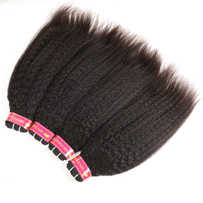 Kinky Straight Bundles & Closure Set - BB Collections Hair