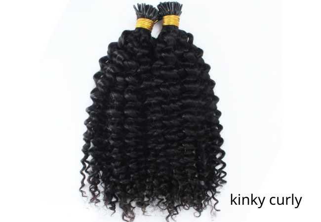 Kinky Curly Virgin Indian I-Tips (Natural Hair/African Amer.) - BB Collections Hair