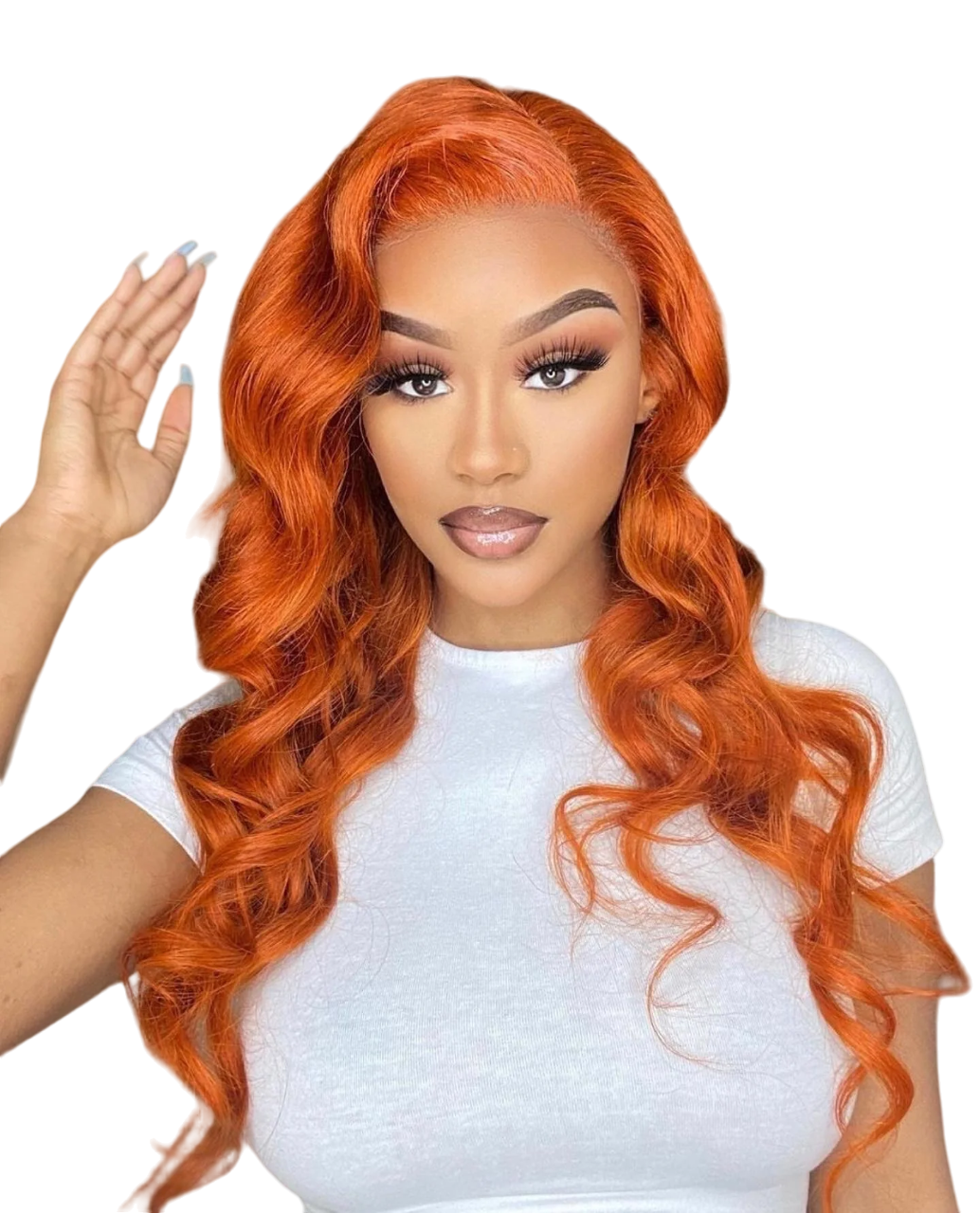 McKenzie Orange Ginger Virgin Lace Wig - BB Collections Hair