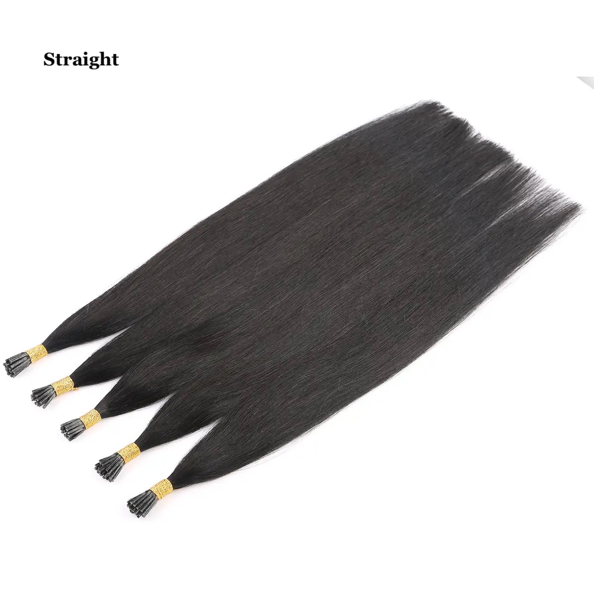 Remy Off Black #1B I-Tips - BB Collections Hair