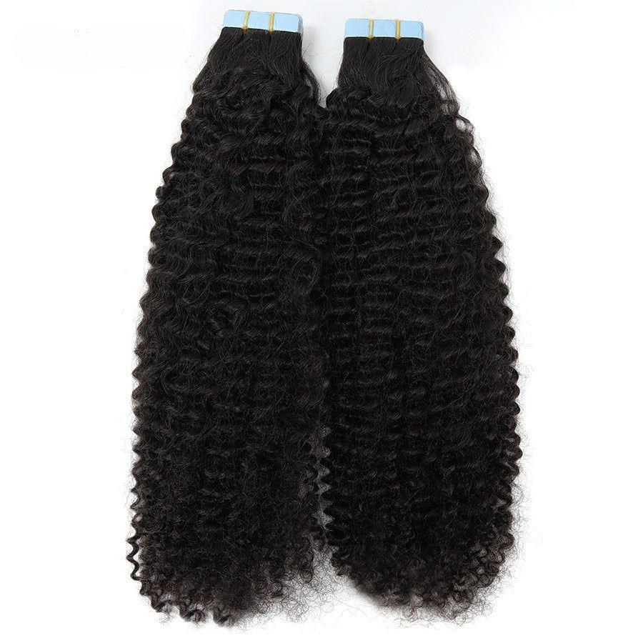 Coarse Kinky Curly Tape-Ins (Natural Hair/African Amer.) - BB Collections Hair