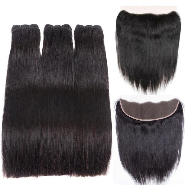 Straight Bundles & Frontal Set - BB Collections Hair