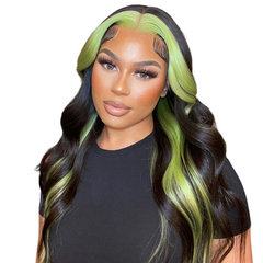 Shego Skunk Stripe Virgin Lace Wig - BB Collections Hair