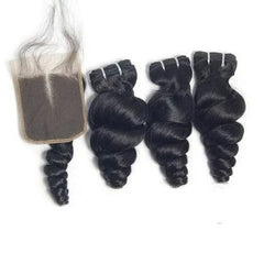 Loose Wave Bundles & Closure Set - BB Collections Hair