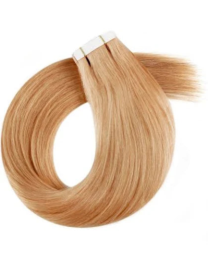 Remy Tape-Ins Strawberry Honey Caramel Blonde #27 Tape-Ins - BB Collections Hair