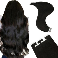 Remy Tape-Ins Off Black #1B - BB Collections Hair