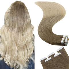 Remy Tape-Ins Balayage Ombre #8/60 - BB Collections Hair